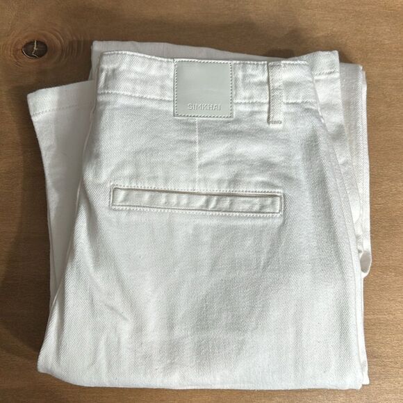 JONATHAN SIMKHAI  Ansel Trouser in White Sizes 29 NWT - Picture 8 of 10